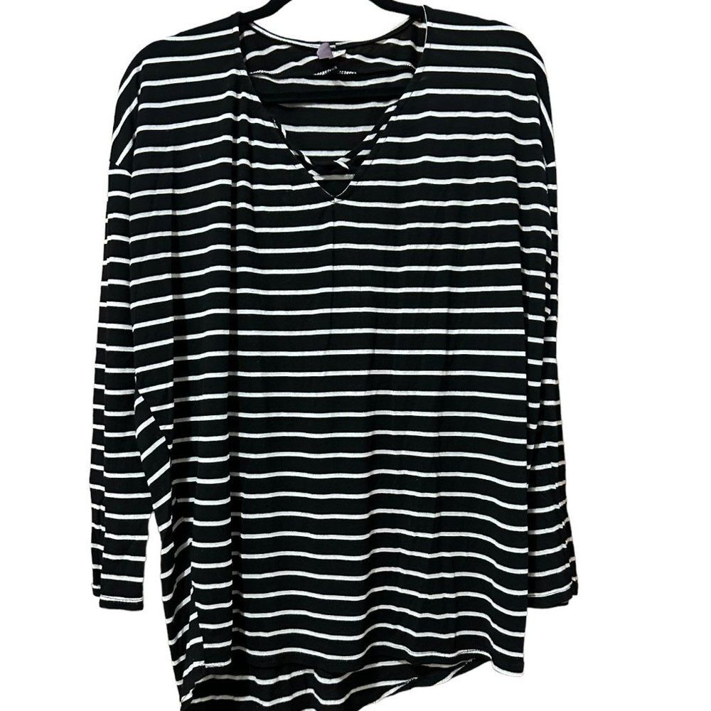 Alya Striped 3/4 Dolman Sleeve Top (M)